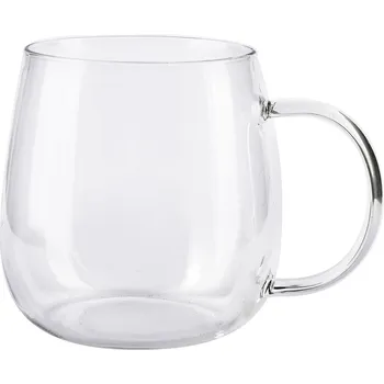 Skleněný hrnek PETER CLEAR 400 ml čirý