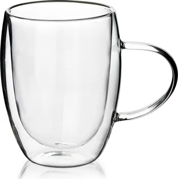 Skleněný hrnek PETER 380 ml čirý