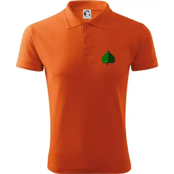 Pánská košile Prší - Zelený - prso - Polokošile pánská Pique Polo 203 - XL ( Oranžová )
