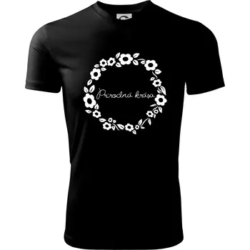 Přírodní krása - Dětské triko sportovní (dresovina) - 158 cm/12 let ( Černá )