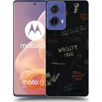 Pouzdro na mobilní telefon Picasee silikonový černý obal pro Motorola Moto G85 - CONFESSION