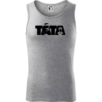 Pánské termoprádlo Táta nápis - pilot - Tílko pánské Core - S ( Tmavě šedý melír )