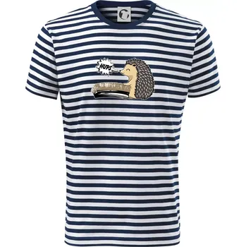 Pánské tričko Ježek a rýžák - Triko na vodu - S ( Prouhovaná )