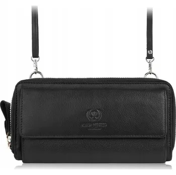 Kabelka Kabelka psaníčko Paolo Peruzzi , přírodní kůže, černá