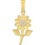 Zlatý přívěsek Florissa ze žlutého zlata s Brilliance Zirconia