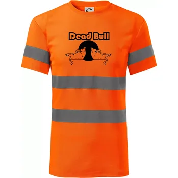 Pánské oblečení Dead Bull obrys - Triko reflexní - HV PROTECT - 3XL ( Neonově oranžová )