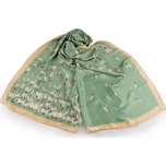 Saténový šátek / šála sněženky 85x185 cm Varianta: 2 zelená šalvěj světlá, Balení: 1 ks