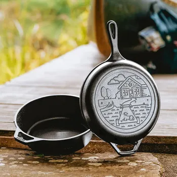 Sada nádobí LODGE Wanderlust 27 cm 2 ks. - litinové pánve