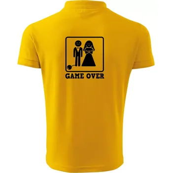 Pánská košile Game Over rozlučka - Polokošile pánská Pique Polo 203 - 4XL ( Žlutá )