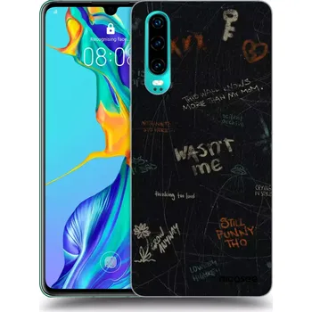 Pouzdro na mobilní telefon Picasee silikonový průhledný obal pro Huawei P30 - CONFESSION
