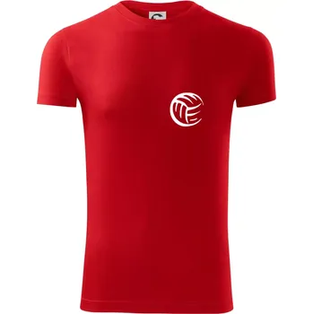 Volejbal míč prso - Viper FIT - Pánské zůžené tričko - 3XL ( Červená )