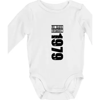 Limited edition 1979 pruh - Body kojenecké s dlouhým rukávem - Dlouhý r. do 3 měs ( Bílá )
