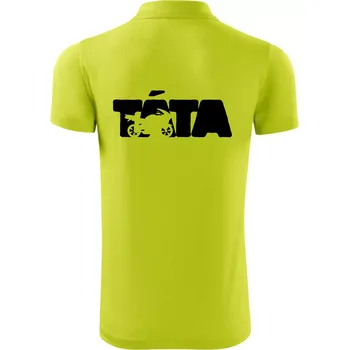 Pánská košile Táta nápis - motorka supersport - Polokošile Victory sportovní (dresovina) - 2XL ( Limetková )
