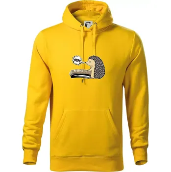 Pánská mikina Ježek a rýžák - Mikina pánská Cape s kapucí - 4XL ( Žlutá )