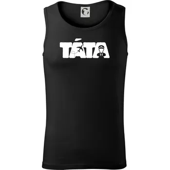 Táta nápis - pilot - Tílko pánské Core - XL ( Černá )
