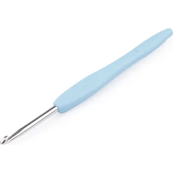 Háček na háčkování se silikonovou rukojetí vel. 4,5 mm náhodná barva 1 ks