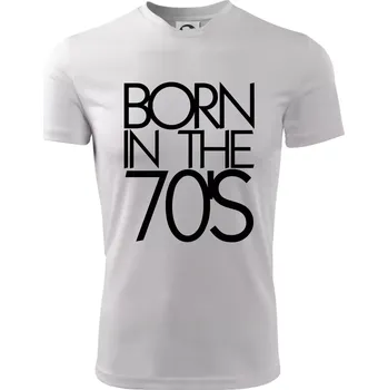 Born In The 70's - Dětské triko sportovní (dresovina) - 146 cm/10 let ( Bílá )