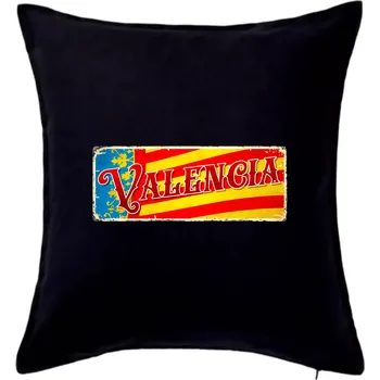 Polštář Cedula stará Valencia - Polštář 50x50 - 50x50 - Pouze potah ( Černá )