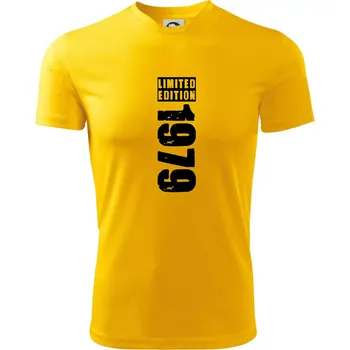 Chlapecké tričko Limited edition 1979 pruh - Dětské triko sportovní (dresovina) - 134 cm/8 let ( Žlutá )