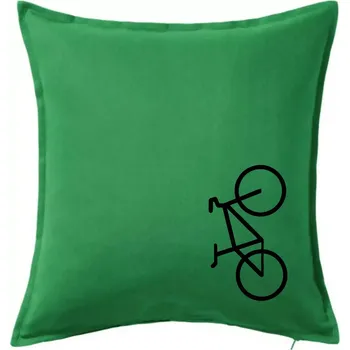 Polštář Kolo na výšku - Polštář 50x50 - 50x50 - Včetně výplně ( Středně zelená )