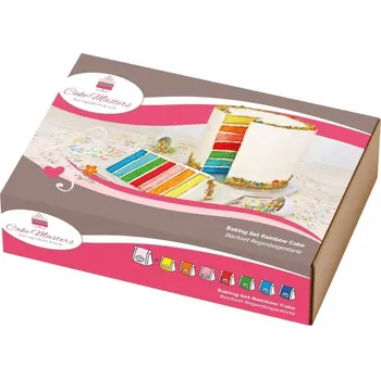 Cake Masters Duhový dort 7 barev korpusů + krém 1,2 kg