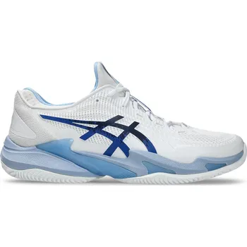 Pánská tenisová obuv Pánská obuv Asics Court FF 3 Novak Clay - white/tuna blue Bílý (44)