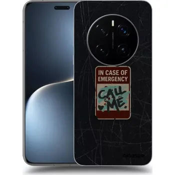 Pouzdro na mobilní telefon Picasee silikonový černý obal pro Honor Magic7 Pro 5G - EMERGENCY