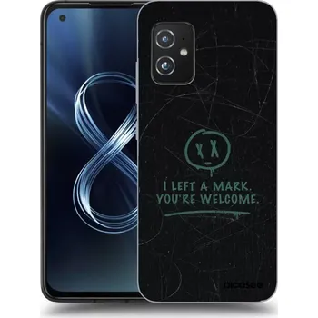 Pouzdro na mobilní telefon Picasee silikonový průhledný obal pro Asus Zenfone 8 ZS590KS - LEFT A MARK