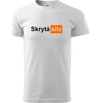 Porn - Skrytá síla - Triko extra velké (5-8XL) - 7XL ( Bílá )