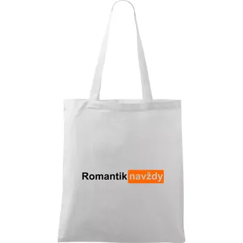 Porn - romantik navždy - Taška bavlněná - 42 x 38 cm ( Bílá )