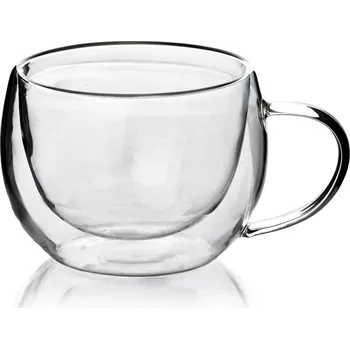 Skleněný hrnek PETER 280 ml čirý