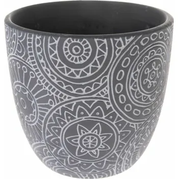 Obal na květináč Casa de Engel Home Keramický obal na květináč, 1/18 Fialová UNI (2829750)