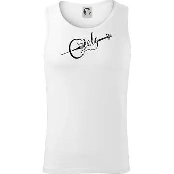 Čelo nápis - Tílko pánské Core - L ( Bílá )