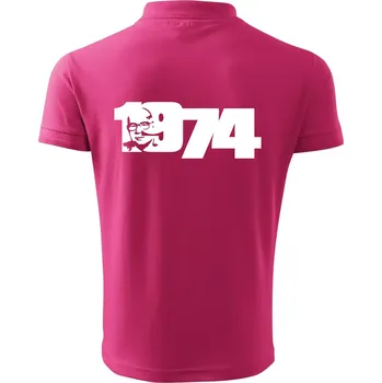 Pánská košile Husákovo dítě - 1974 - Polokošile pánská Pique Polo 203 - XL ( Purpurová )