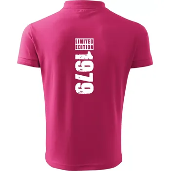 Pánská košile Limited edition 1979 pruh - Polokošile pánská Pique Polo 203 - XL ( Purpurová )
