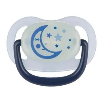 Příslušenství k odsávačce mléka CANPOL 22/501_blu new Smoczek uspokajający silikonowy 6-18m anatomiczny NIGHT DREAMS niebieski