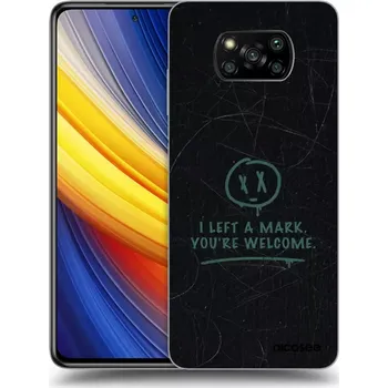 Pouzdro na mobilní telefon Picasee silikonový černý obal pro Xiaomi Poco X3 Pro - LEFT A MARK