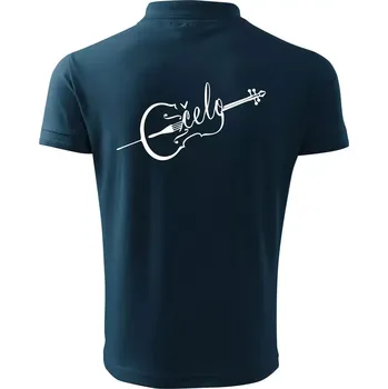 Pánská košile Čelo nápis - Polokošile pánská Pique Polo 203 - 3XL ( Námořní modrá (velmi tmavá - téměř černá) )