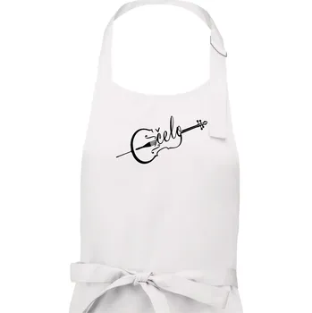 Kuchyňská zástěra Čelo nápis - Dámská zástěra na vaření - Univerzální velikost ( Bílá )