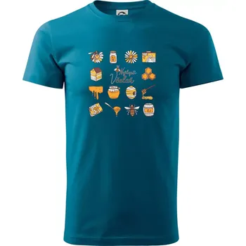 Pánské tričko Nejlepší včelař - Klasické pánské triko vyšší gramáže - 4XL ( Petrolejová )