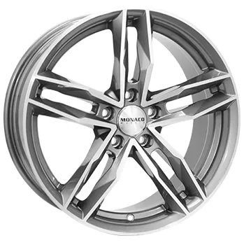Alu kolo Alu kola MONACO WHEELS RR8M, 18x8 5x112 ET45, šedivá + leštění