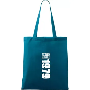 Limited edition 1979 pruh - Taška bavlněná - 42 x 38 cm ( Petrolejová )