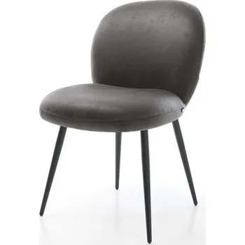 Jídelní židle Jídelní židle Nube-Flex antracitová vintage podnož zúžená černá