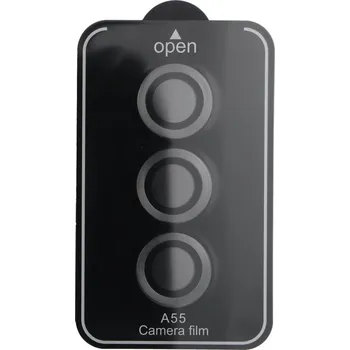 Náhradní kryt pro mobilní telefon Ochranné sklo Camera Protector 9H Samsung Galaxy A55 Balck