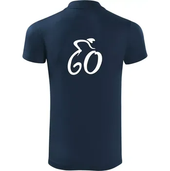 Pánská košile Cyklista slaví šedesátku (60) - Polokošile Victory sportovní (dresovina) - XL ( Námořní modrá (velmi tmavá - téměř černá) )
