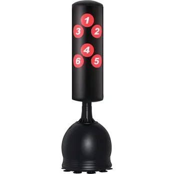 Bojový sport HOMCOM Volně stojící boxovací pytel 165 cm Heavy Duty s přísavnou základnou, černý, ideální pro profesionály i začátečníky v boxerském tréninku | Aosom.de