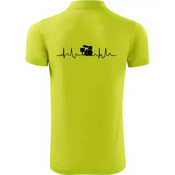 Pánská košile Bicí EKG - Polokošile Victory sportovní (dresovina) - M ( Limetková )