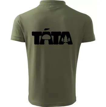 Pánská košile Táta nápis - houbař - Polokošile pánská Pique Polo 203 - S ( Khaki )