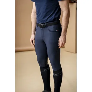 Jezdecké kalhoty Alessandro Albanese Rajtky Vico AA, s gripem na kolenou, pánské, core navy 40