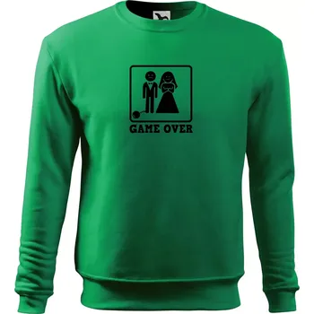 Pánská mikina Game Over rozlučka - Mikina Essential pánská - S ( Středně zelená )